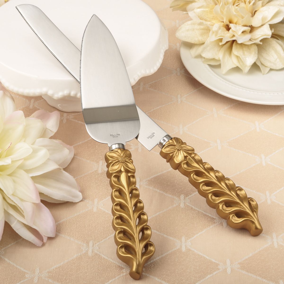 Wedding Day Ceremony Accessories - Cake Knives and Servers 