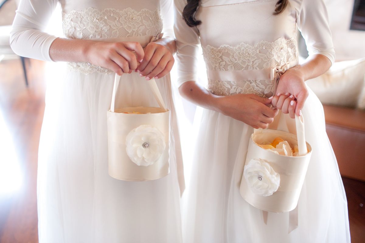 Wedding Day Ceremony Accessories - Flower Girl Baskets