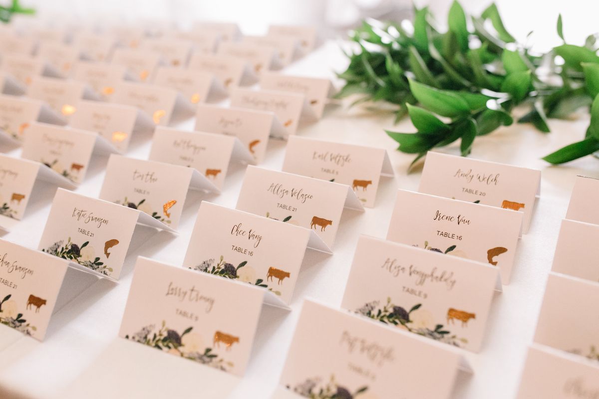 Wedding Day Ceremony Accessories - Escort Cards