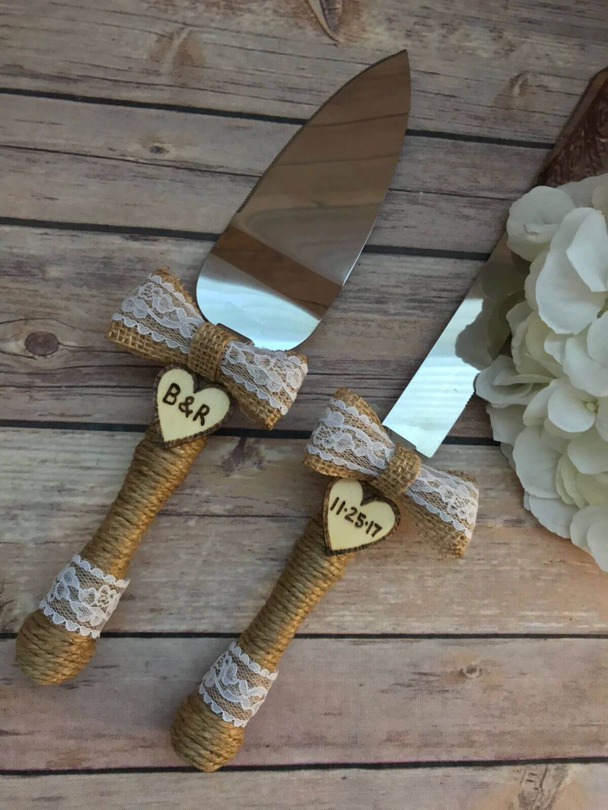 Wedding Day Ceremony Accessories - Cake Knives and Servers 