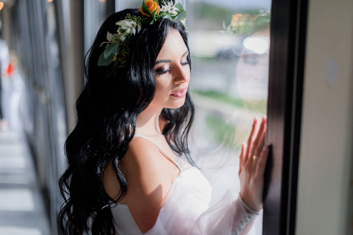 Overly blushing bride
